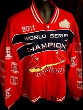 St louis Cardinals Men's JH Design World Series Embroidered Jacket 6X