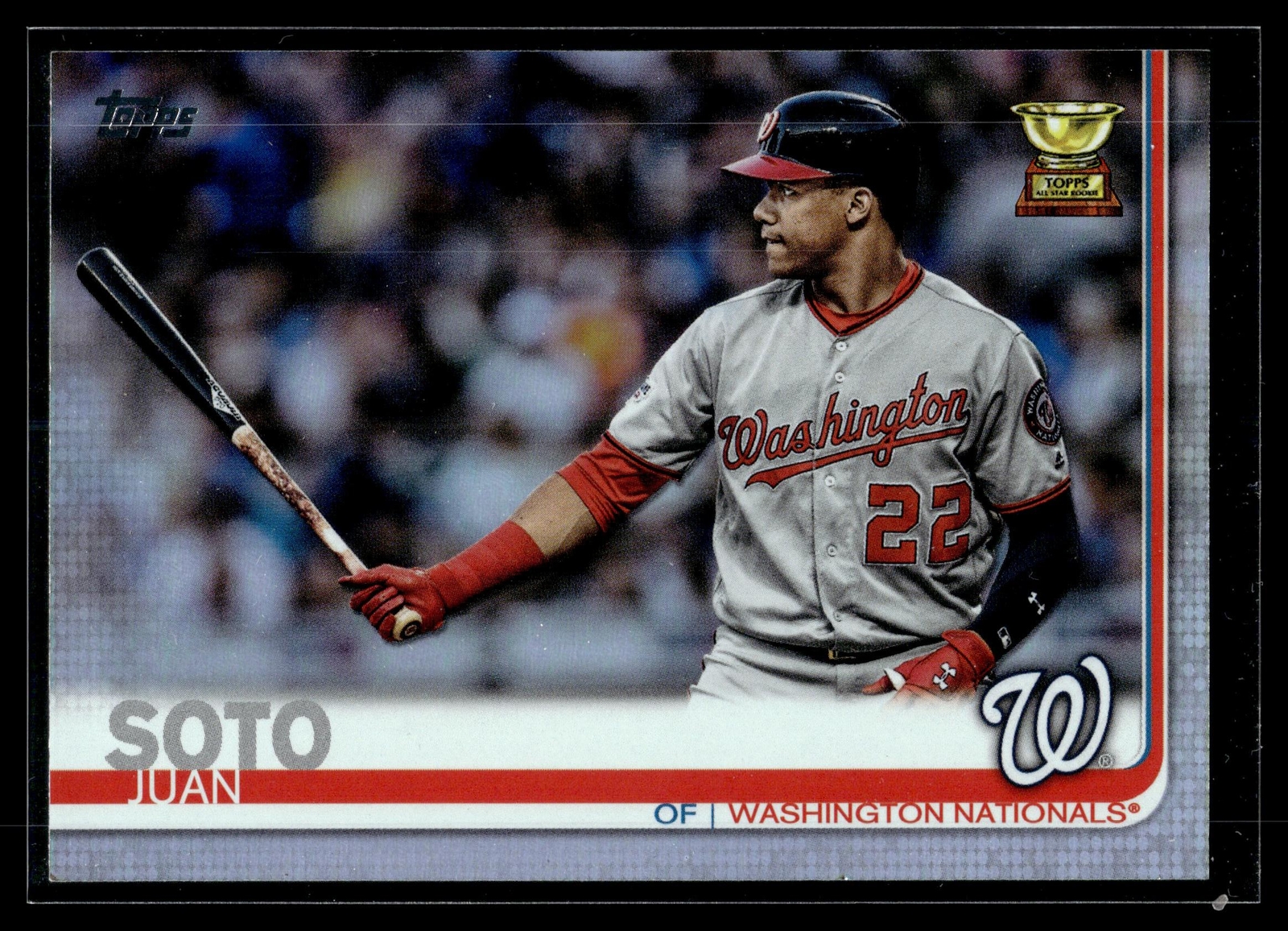 Juan Soto 2019 Topps Series 1 Baseball Rainbow Foil Card #213