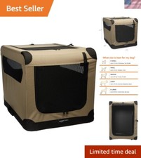 Secure Medium Dog Kennel with Mesh Windows - 29.9 x 21.3 x 21.3 Inches