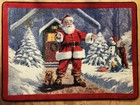 Christmas Area Rug- Milliken Welcome Santa Pictoral Christmas Rug  - 2'8"x3'10"