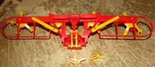 1/16 vintage bruder plastic hay tedder for parts or repair used