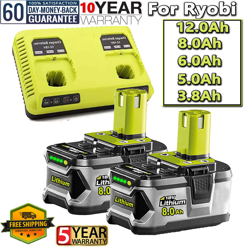 Li Ion Ryobi Batteri Rb18l50 For Ryobi 18V One+Plus P108 Lithium