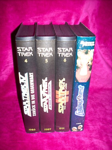 VHS Videocassetten 4x Stück mit Hüllen & Einlegern gebraucht mit TV-Aufnahmen