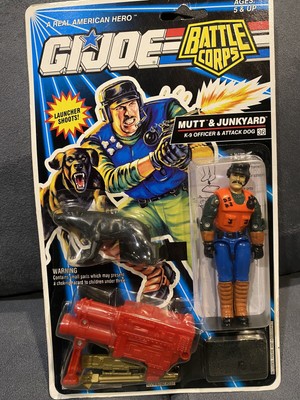 GI JOE Mutt Junkyard 1992 MOC Carded Sealed Hasbro Vintage Figure Real Hero ARAH