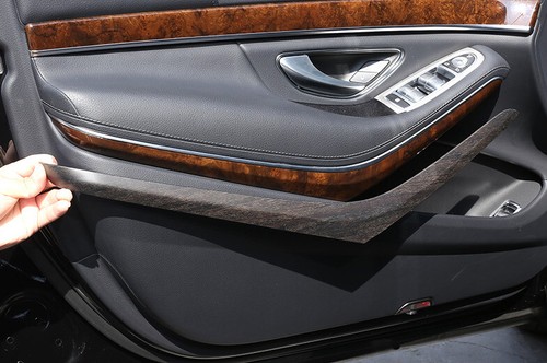 Adecuado para Benz Clase S 2014 2015-2020 ABS madera interior panel cubierta 4 piezas - Imagen 4 de 8