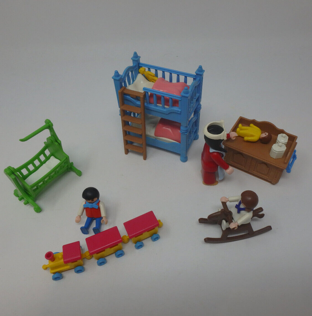 Playmobil 5311 Chambre Enfants Nurserie – Série Rose Nostalgie, Complet, Super état