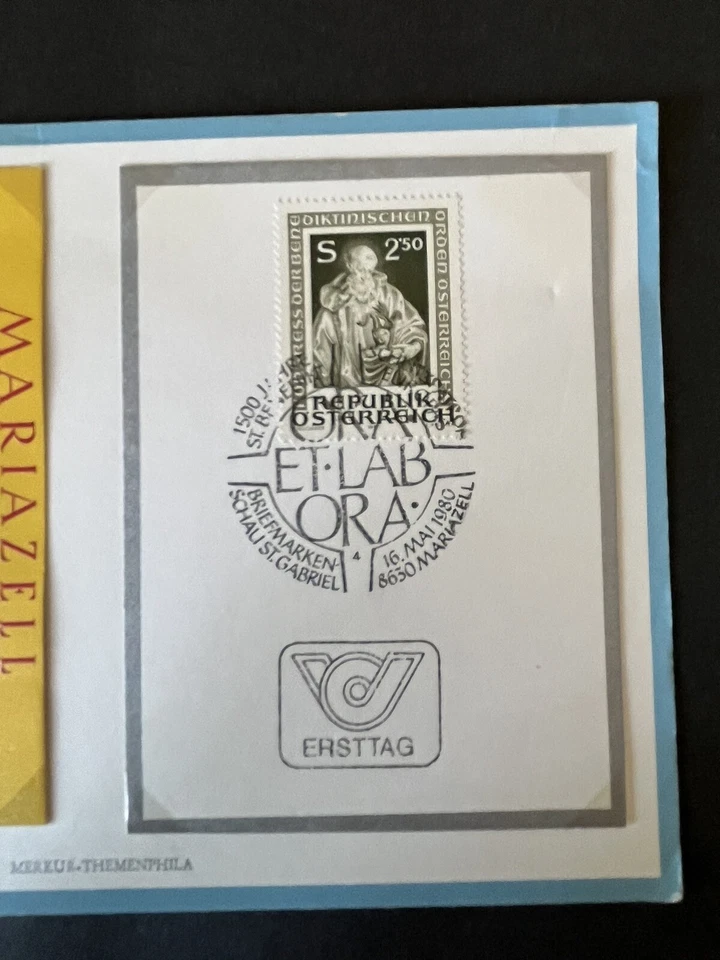 AUSTRIA  1957 - 800 Years Basilika Mariazell - FDI CARD - Very Nice! - Image 3 of 4