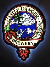 Castle Danger Brewery Beer Minnesota LED 20" Neon Sign Light Lamp Bar Wall Decor
