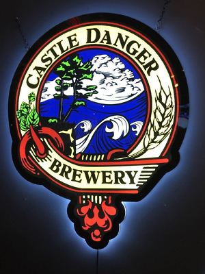 New Castle Danger Brewery LED Neon Sign 20'' MN Minnesota Dangerously Good Ales