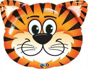 Cara De Tigre De 30 Globo De Helio Foil Cumpleanos Fiesta Anagrama Ebay