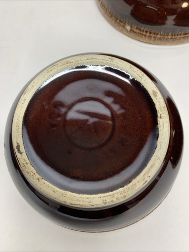 Vintage Kathy Kale USA Small Brown Drip Bowls 3 Fruit 1 Chili Soup Bowl Lot 4 - Picture 17 of 20