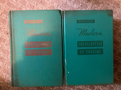 Meta Given Modern Encyclopedia of Cooking  Volume 1 &2 New  Revised Edition 1959