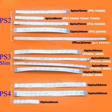 Power Reset Switch Ribbon flex Cable for PS2 3/5/9W PS3 slim 2000 PS4 10/12pin