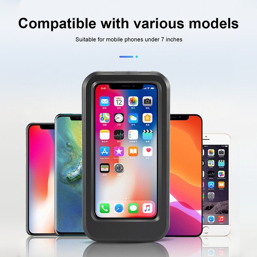 Motocykl Rower Kierownica Uchwyt na telefon Etui Wodoodporne do iPhone Samsung - Zdjęcie 11 z 12