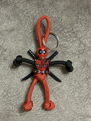 Marvel Deadpool PARACORD BUDDY Schlüsselring - HANDGEFERTIGT IN UK
