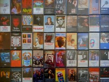 50x CLASSIC ROCK Cassette Tape Lot AEROSMITH BOSTON CLAPTON DYLAN CROCE 