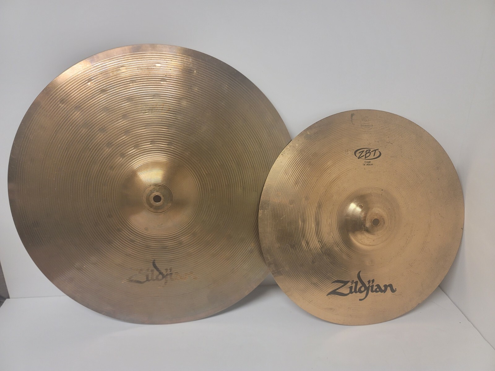 ZILDJIAN 16'' CRASH CYMBAL & ZILDJIAN 20'' RIDE CYMBAL eBay