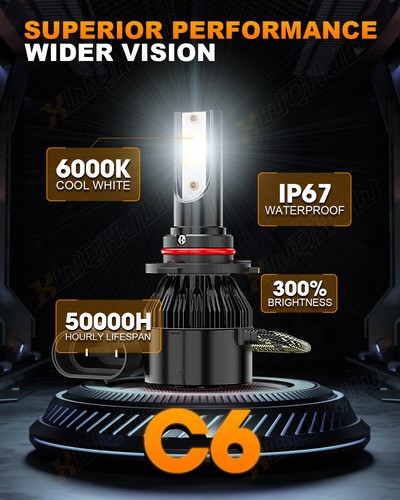 Combo faros LED haz alto/bajo para Cadillac SRX 2010-2016 6X + bombillas antiniebla - Imagen 11 de 21