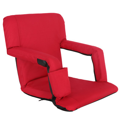 Easy Carry Stadium Seats Chairs Red Bleachers Benches W Padded