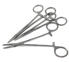 3x WEBSTER NEEDLE HOLDERS DRIVERS 5" 12.7cm SMOOTH JAWS SURGICAL STAINLESS CE