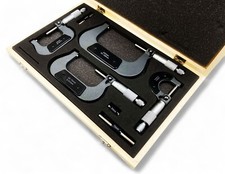 Outside Micrometer Set With Anvils Metric 0.01mm Precision Measuring Kit