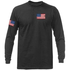 US Flag Crest USA American Pride Patriot Patriotic Long Sleeve