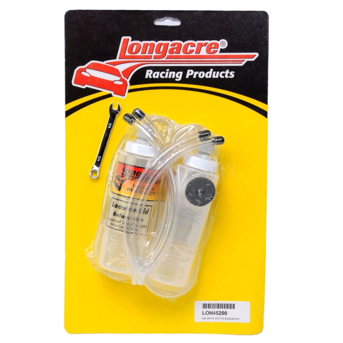 Longacre Brake Fluid Bleed Bottle Kit Longacre Brake Fluid Bleed Bottle Kit