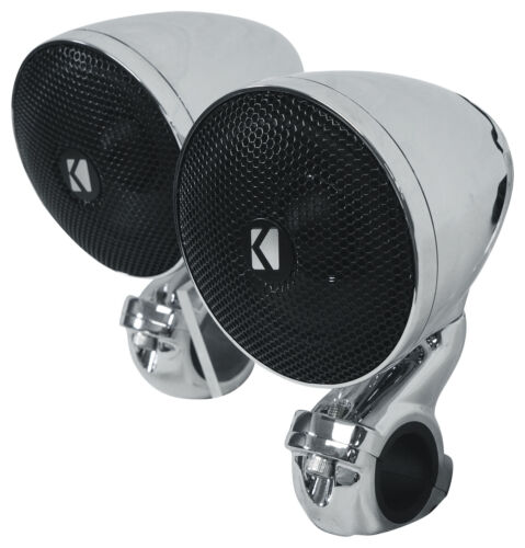 Pair Kicker 47PSM32 3" PSM Motorcycle/ATV Handlebar Speakers + Bluetooth Speaker - Picture 4 of 12