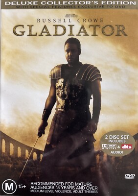 DVD: Gladiator - 2000 Action Adventure Drama - Deluxe Collectors 2-Disc Edition