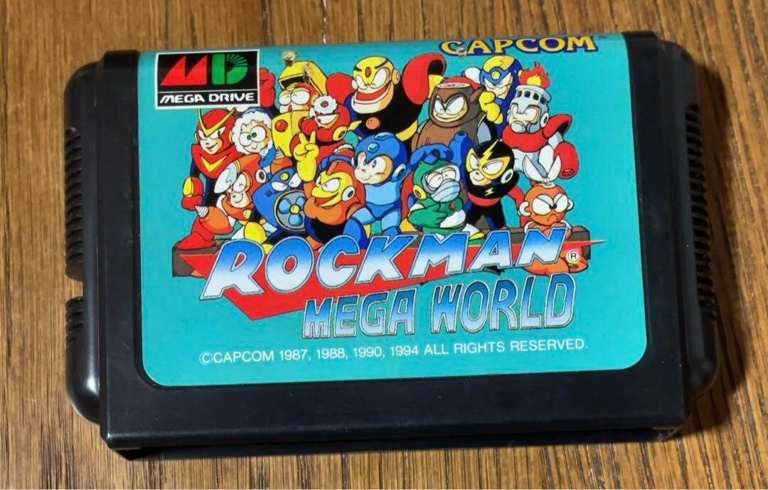 MD メガドライブ Rockman mega world Rockman MegaWorld Mega Drive MD Genesis Capcom Used Japan