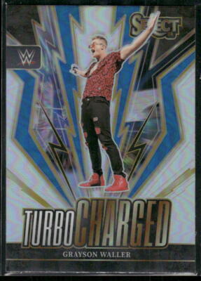 #25 Grayson Waller 2024 Panini Select WWE Turbo Charged Silver