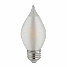 4W =40W LED Candle Light Thread Satin Spun Chandelier C15 E26 Base Warm White