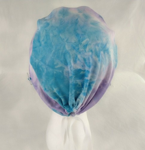 Stretch Tie-dyed Scrub cap Nurse Surgical cap hat Stretch jersey cap head cover - Picture 9 of 12