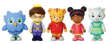 Daniel Tiger Friends Action Figures Set of 5 Poseable Pocket Sized Toys 2.5 Inch