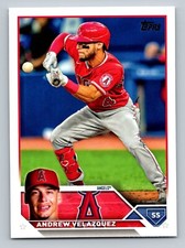 2023 Topps Series 2 #605 Andrew Velazquez   Los Angeles Angles