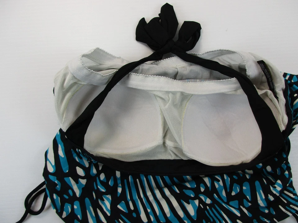 * DANA BUCHMAN * РАЗМЕР M ЖЕНЩИН ПЛАВАНИЯ МНОГОЦВЕТНЫЙ ТОП - Изображение 3 из 4