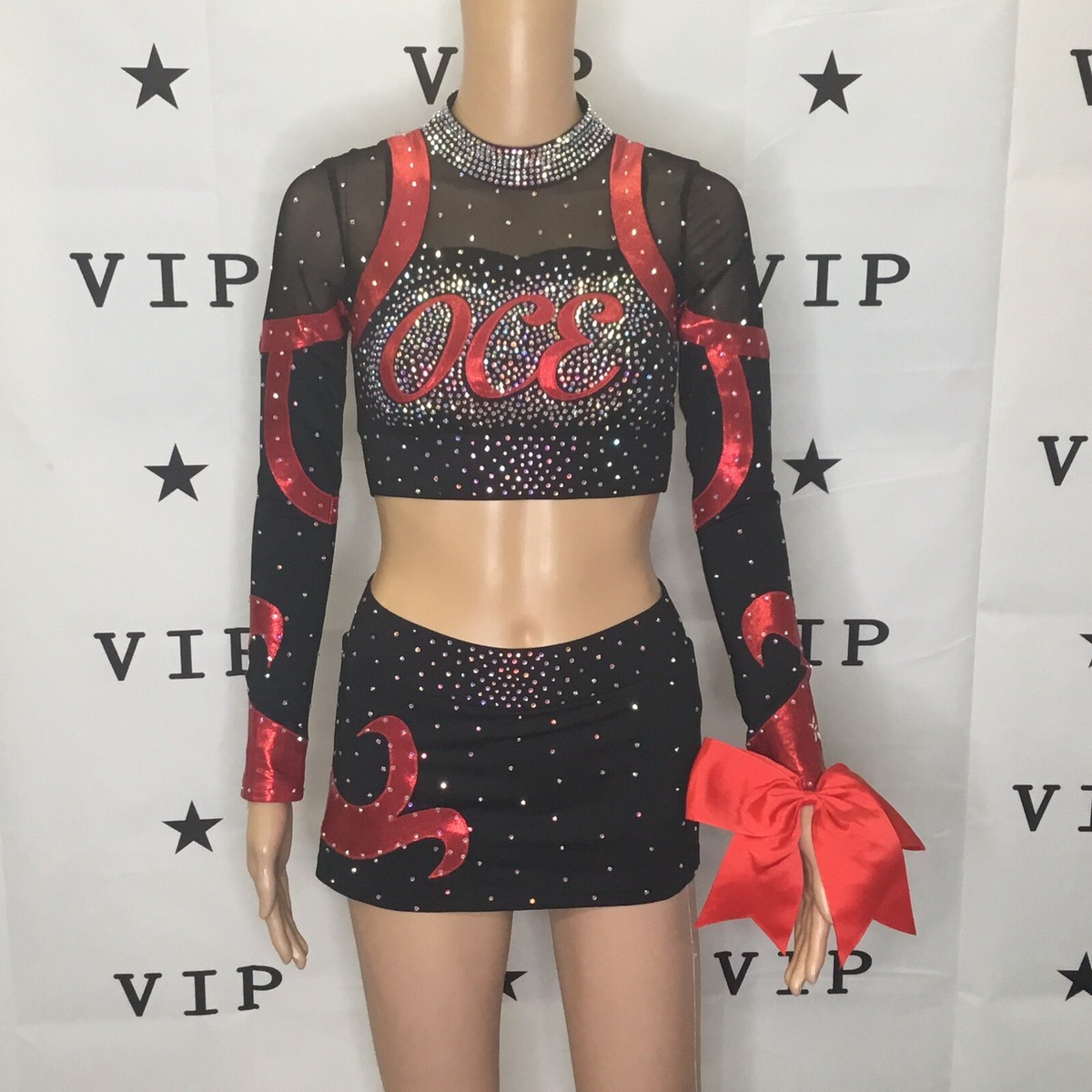 Rebel Athletic Cheer Cheerleader Fly Away Skirt Sideline Cheer