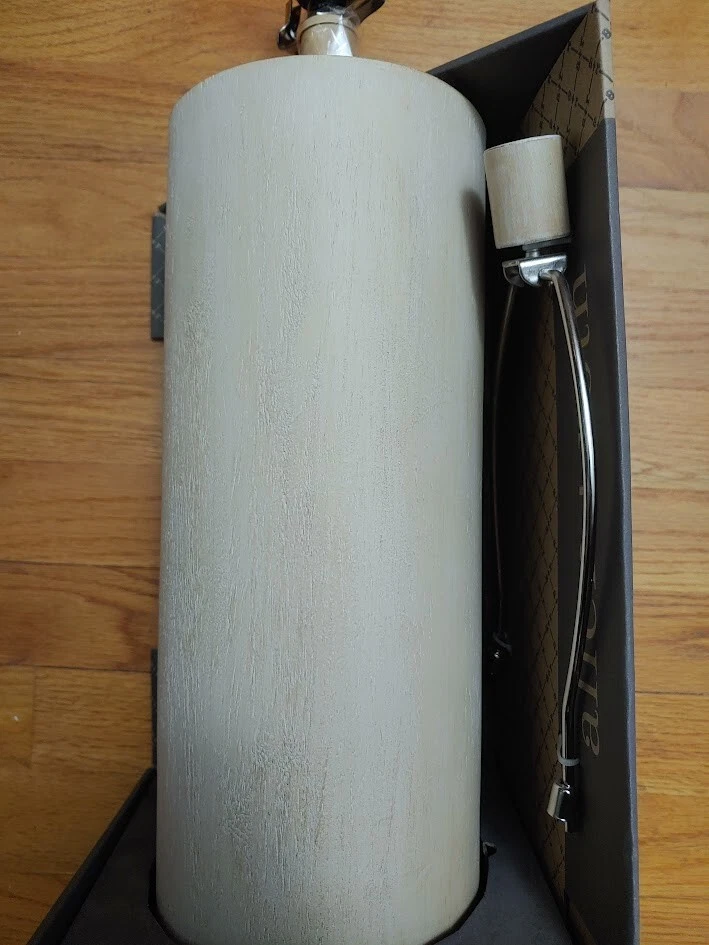 Lámpara de mesa Allen & Roth grande de 19 pulgadas con grano de madera - Nueva Foto 3 de 4