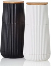Scape Salt & Pepper Mill Set – Ceramic Adjustable Mess-Free Design - NIB