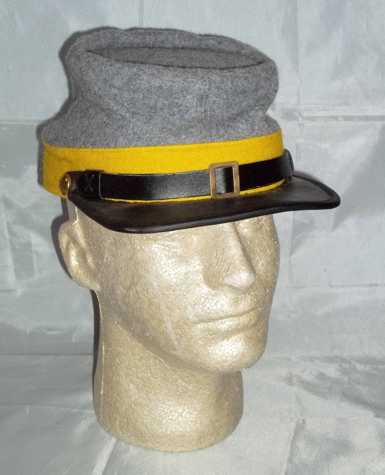 100 Wool Civil War Confederate Cavalry Kepi Cap Small Civil War