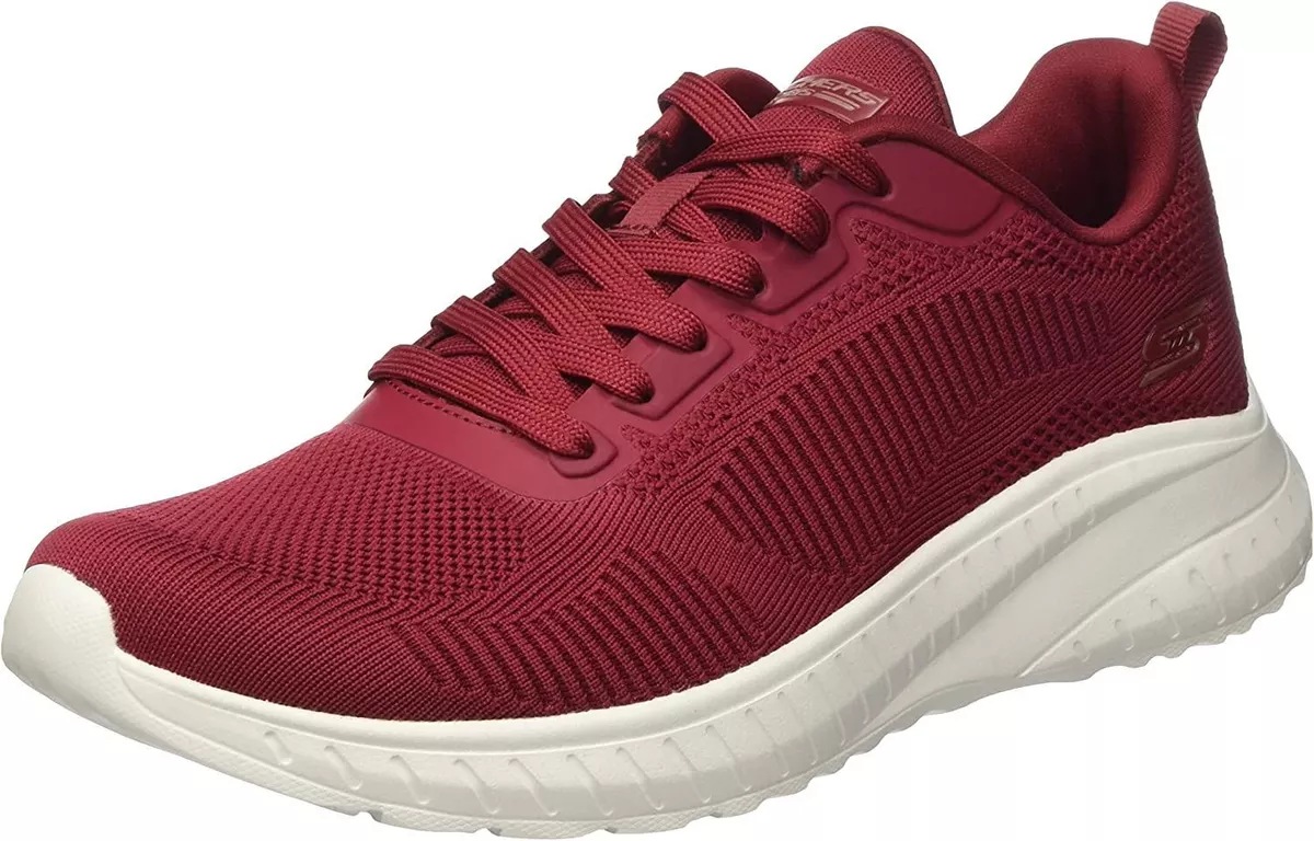 mål bygning jeg er syg Skechers Bobs Squad Chaos Face Off Red White Womens Trainers | eBay