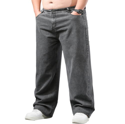 New Men Plus Size Jeans Stretch Denim Pants Long Trousers Elastic Waist Vintage - Bild 6 von 18