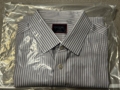 UNTUCKit Shirt Large Striped Long Sleeve - Picture 2 of 13