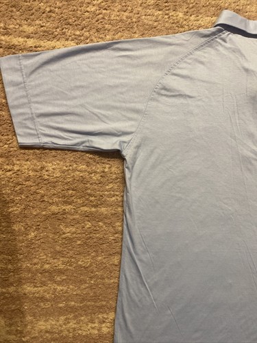 Camisa Polo Departamento de Transporte de Wisconsin DOT Para Hombres L Azul De Colección Antigua Nueva Sin Etiquetas - Imagen 9 de 10