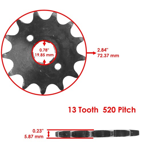 Front And Rear Sprockets for Honda XR200R 1986-2002 - Picture 2 of 8