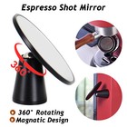 Espresso Shot Observation Mirror Bottomless Portafilter Rotatable Magnetic Base