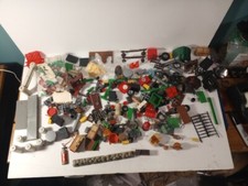 Lot Of Model Train Display Pieces To Complete Your Diorama Over 100 Items