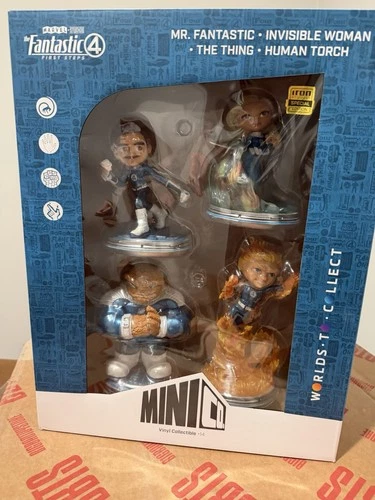 Iron Studios Mini Co. Marvel Fantastic Four Special Edition Vinyl Figures Set