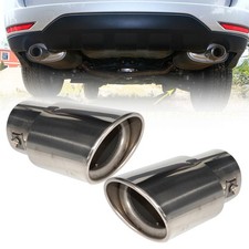 2 Stainless Steel Exhaust Pipe Tip Tail Muffler Pipe for Subaru Forester 2008-12