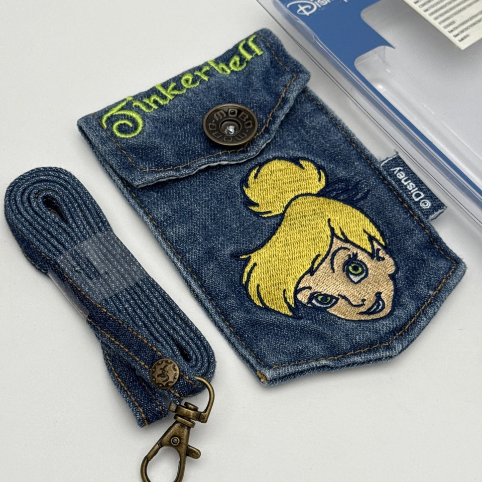 Official Disney Tinkerbell Universal Jean Pouch w/Strap for Tools Utility Phone - Image 4 of 4